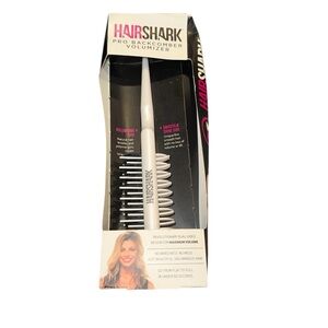 Hairshark Pro Backcombing Professional 10 Square 3-in-1 Boar Bristle Detangling